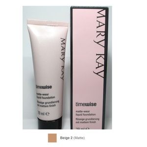 NEW Mary Kay Matte-Wear Liquid Foundation Beige 2